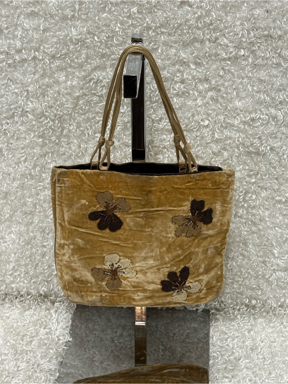 Prada Velvet Suede Mini Top Handle Bag